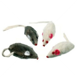KARLIE Играчка Кожена мишка, различни цветове