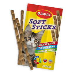 SANAL Soft Sticks 3 бр. Солети с пуешко месо и черен дроб