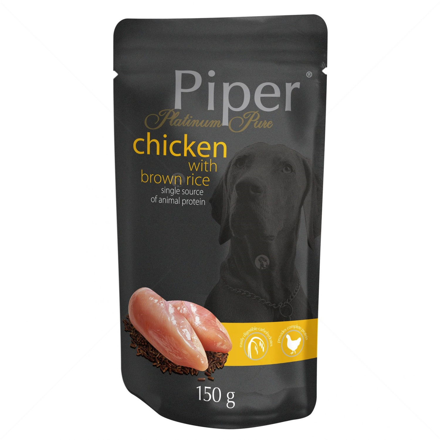 Piper Platinum Pure SP Adult 150 гр. с пилешко месо и кафяв ориз