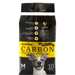 PUPPIES Premium Carbon Хигиенни подложки/Пелени за кучета, размер M, 10 бр.
