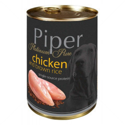 Piper Platinum Pure Adult 400 гр с пилешко месо и кафяв ориз