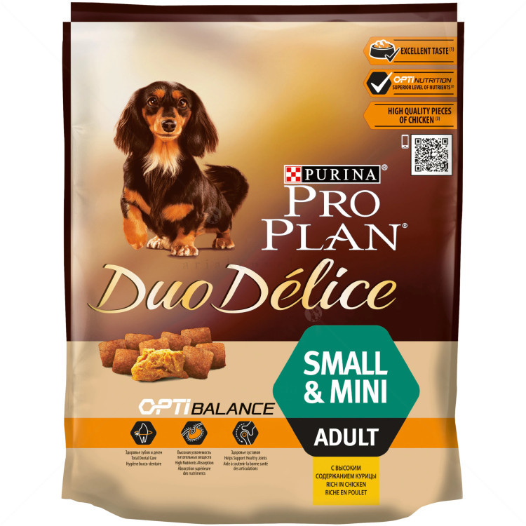 PRO PLAN® Duo Delice Small & Mini Adult Chicken&Rice 0.700 кг.