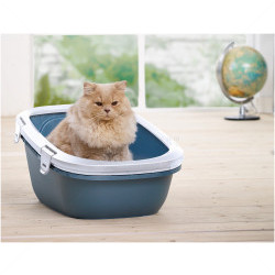 SAVIC Комплект Simba Sift + World's Best Cat Litter 6.350 кг., бяло/син камък