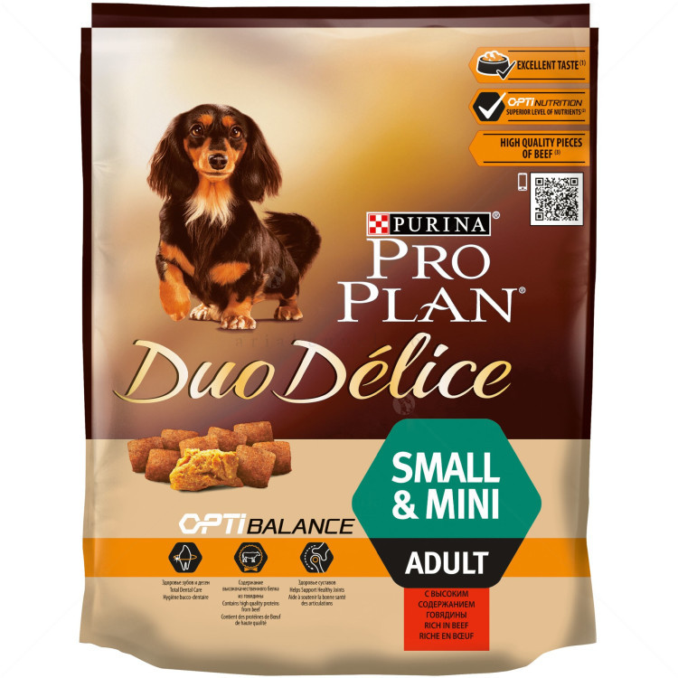 PRO PLAN® Duo Delice Small & Mini Adult Beef&Rice 0.700 кг.