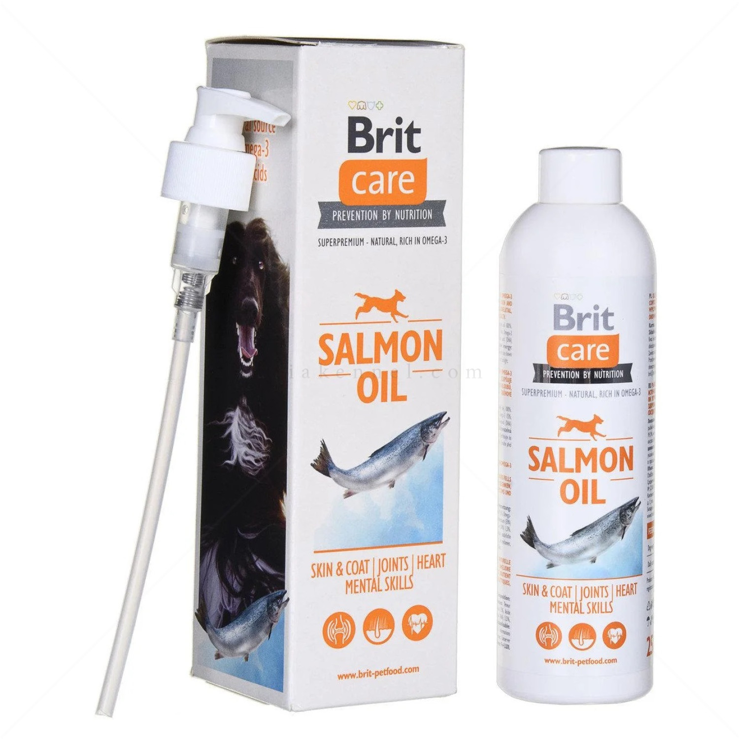 BRIT CARE Salmon Oil 100% Натурално масло от сьомга, 250 мл.