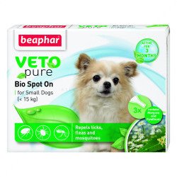 BEAPHAR Veto Pure Bio Spot on Small Dog 3 бр. пипети