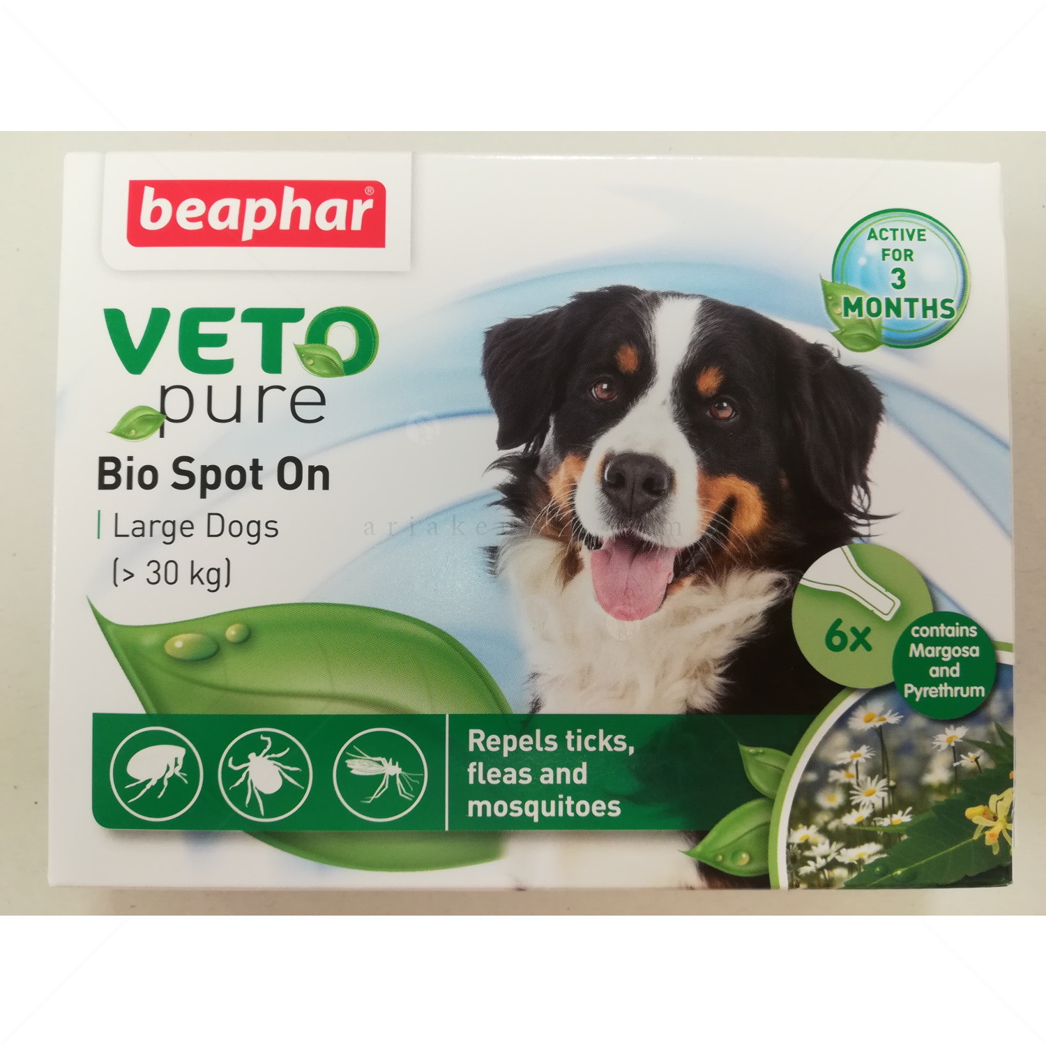 BEAPHAR Veto Pure Bio Spot on Large Dog 6 бр. пипети