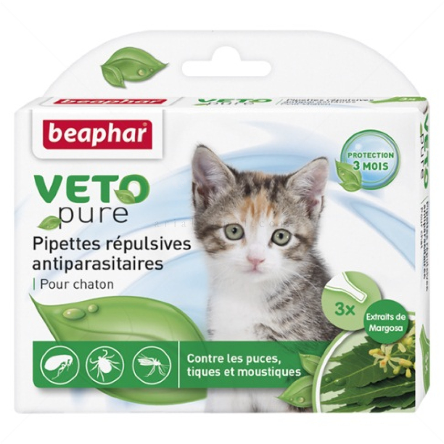 BEAPHAR Veto Pure Bio Spot on Kitten 3x0,4 мл. пипети